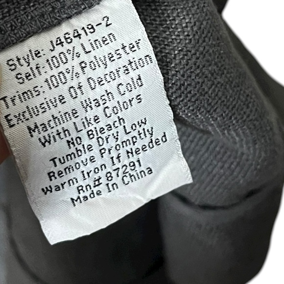 Johnny Was Davis Coat Size M Voltage Linen Embroidered Belted Boho Duster - Picture 11 of 14